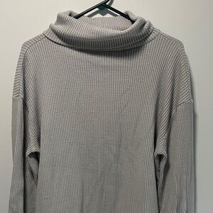 Cozy Gap Gray/Blue Turtleneck Sweater
